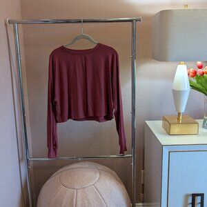 Lululemon Muscle Love Long-sleeve Shirt (Size 8, Burgundy)